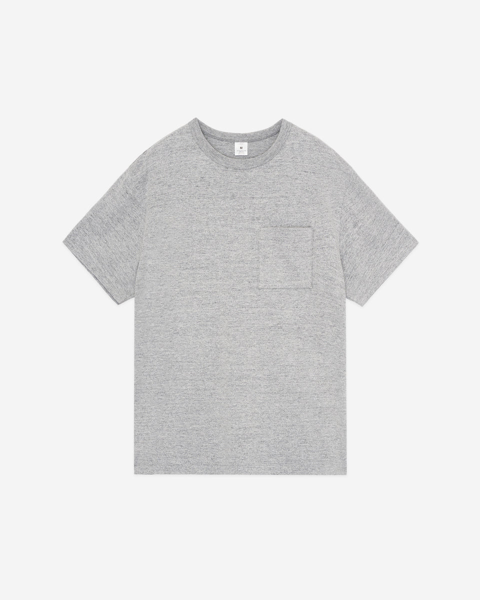 Tシャツ・カットソー RONRON HENRYNECK HALF TSHIRT GREY RR23BST1311GR Stefano Ricci Men's Linen Crewneck T-shirt – Blue Salon