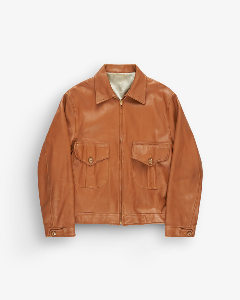 1960-70s-ORANGE-BROWN-LEATHER-
