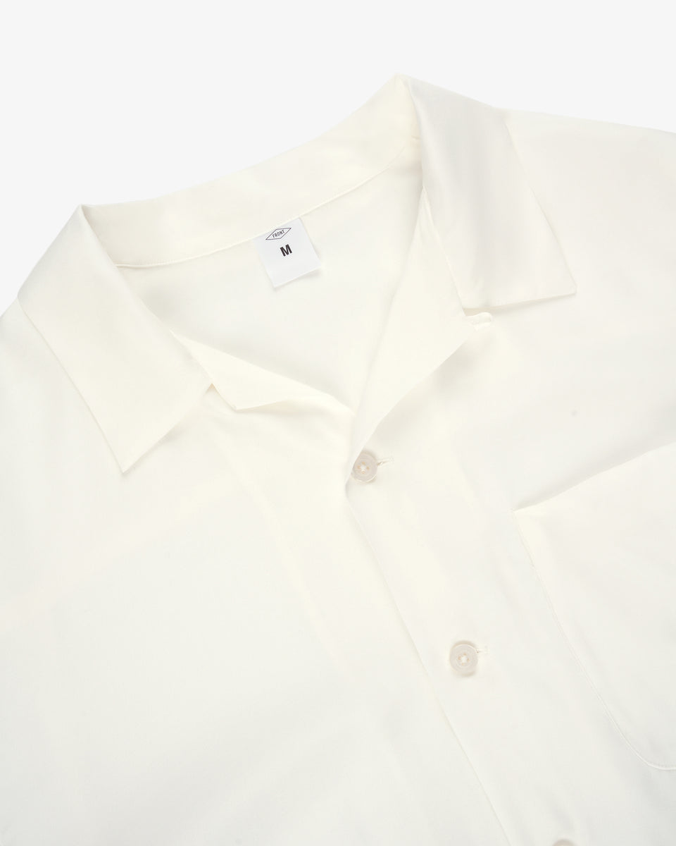 FRONT 11201 オリジナル オープンカラーシャツ ホワイト 1_OPEN_COLLAR_SHIRT_WHITE-