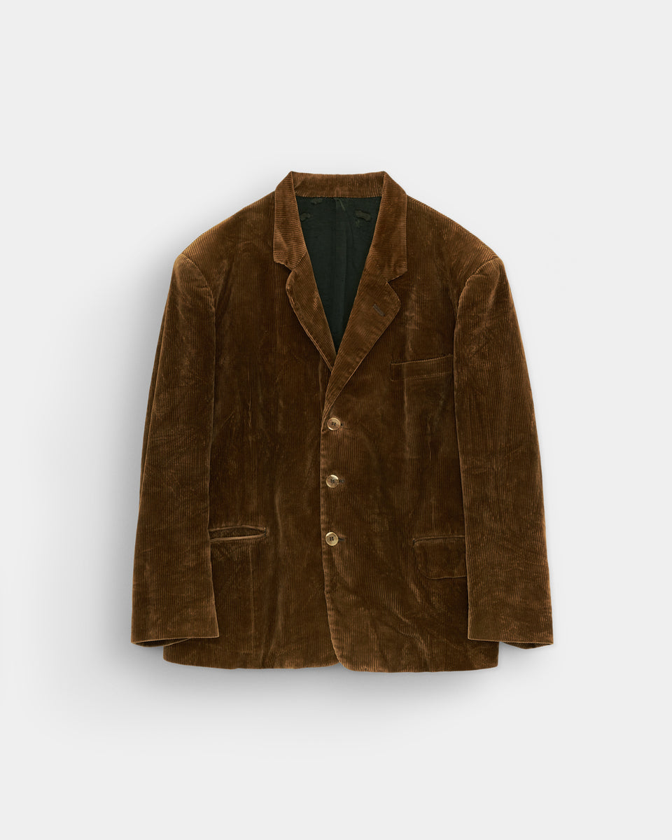 Belval Relaxed Corduroy Tailored Jacket - White