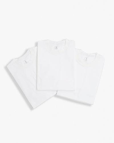 3-Pack Soft T-shirts No-Pocket White T-shirts White
