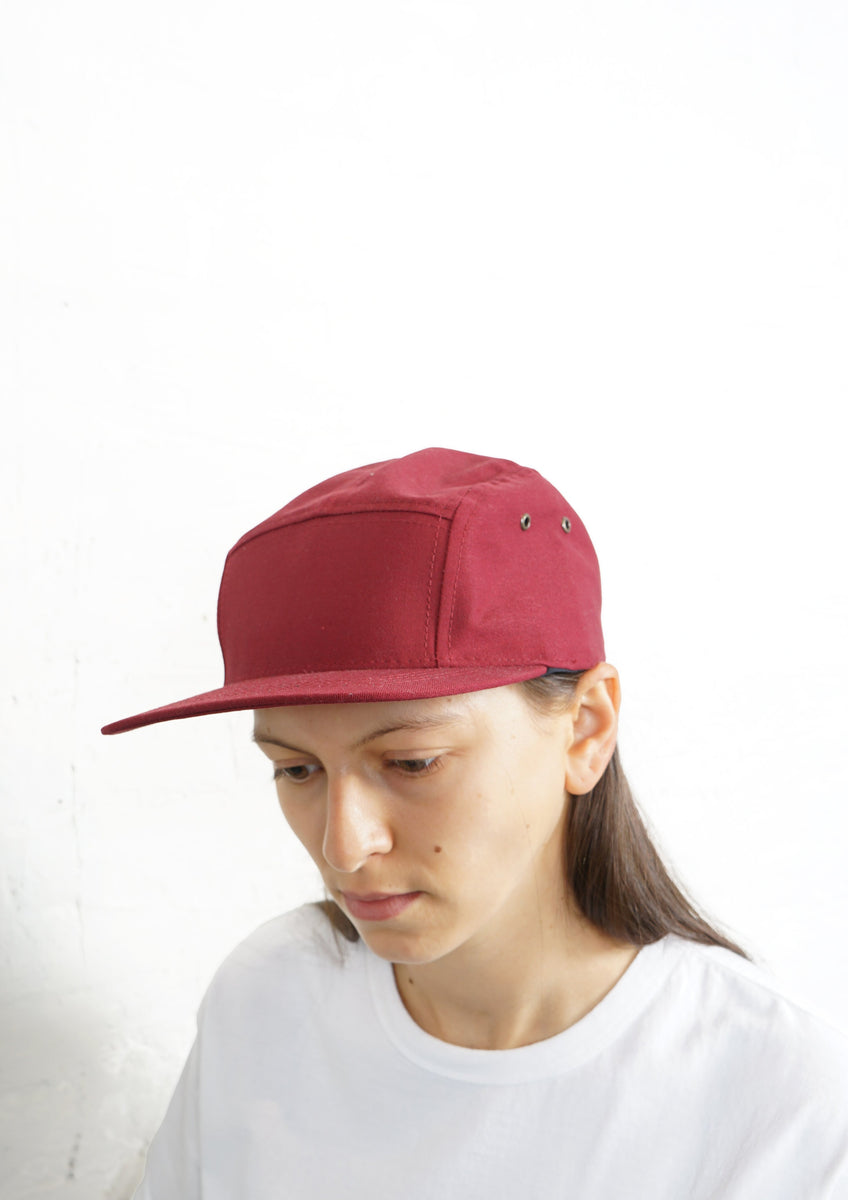 5-Panel Cap Made in USA Burgundy