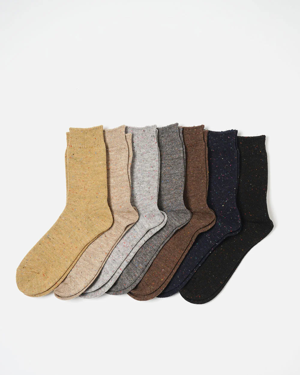 Wool Nep Socks / Black