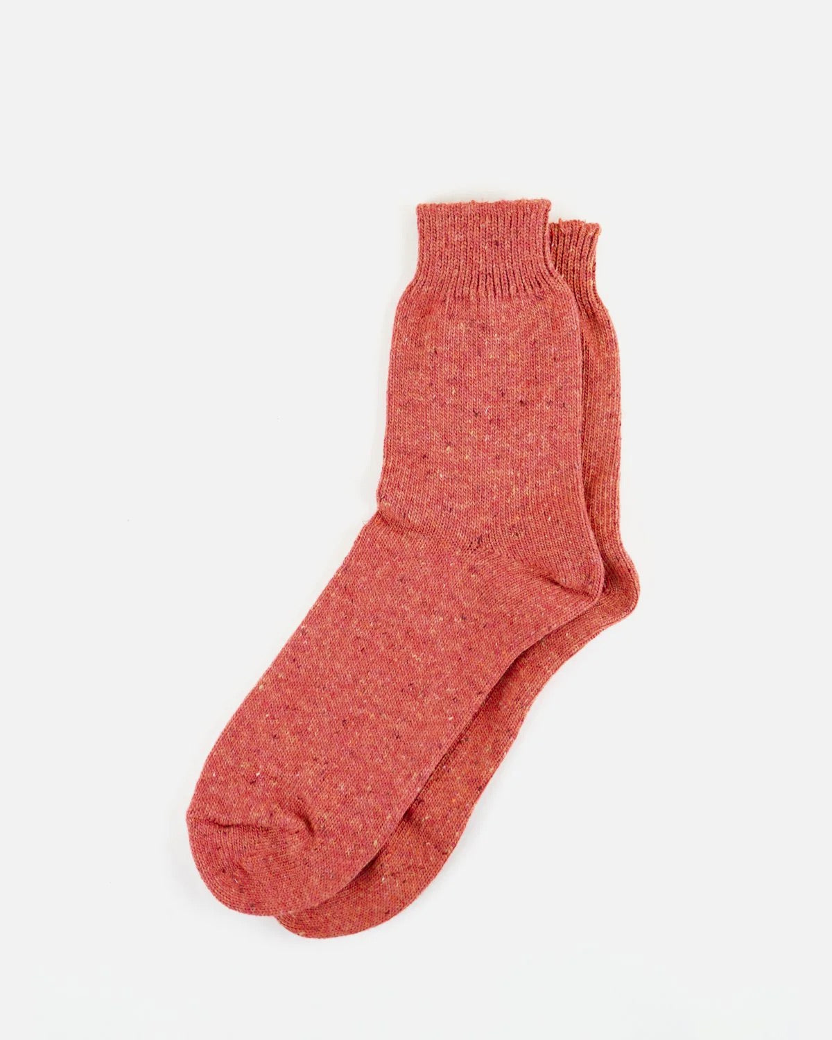 Wool Nep Socks / Orange