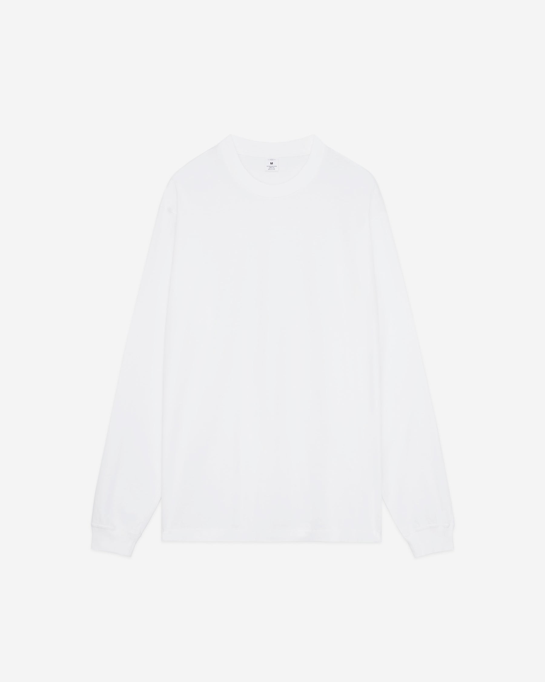Soft Cotton Long Sleeve No-Pocket T-shirts White
