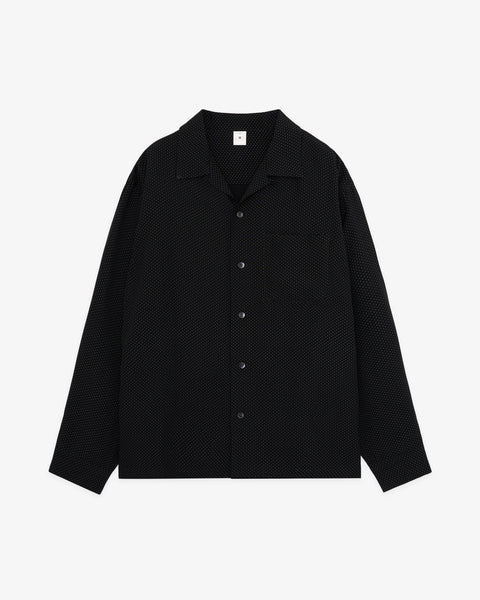 Summer Rayon Open Collar Shirt / Dot – FRONT 11201