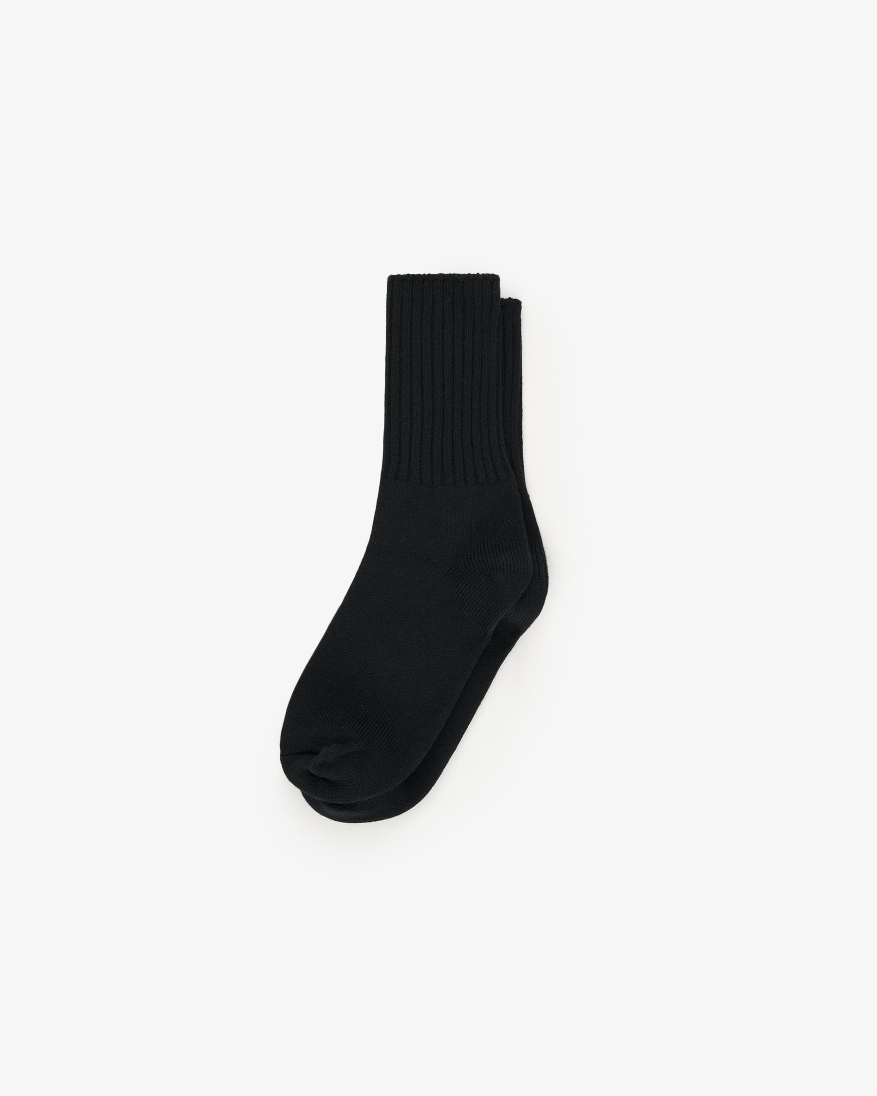 Basic Rib Socks / Black
