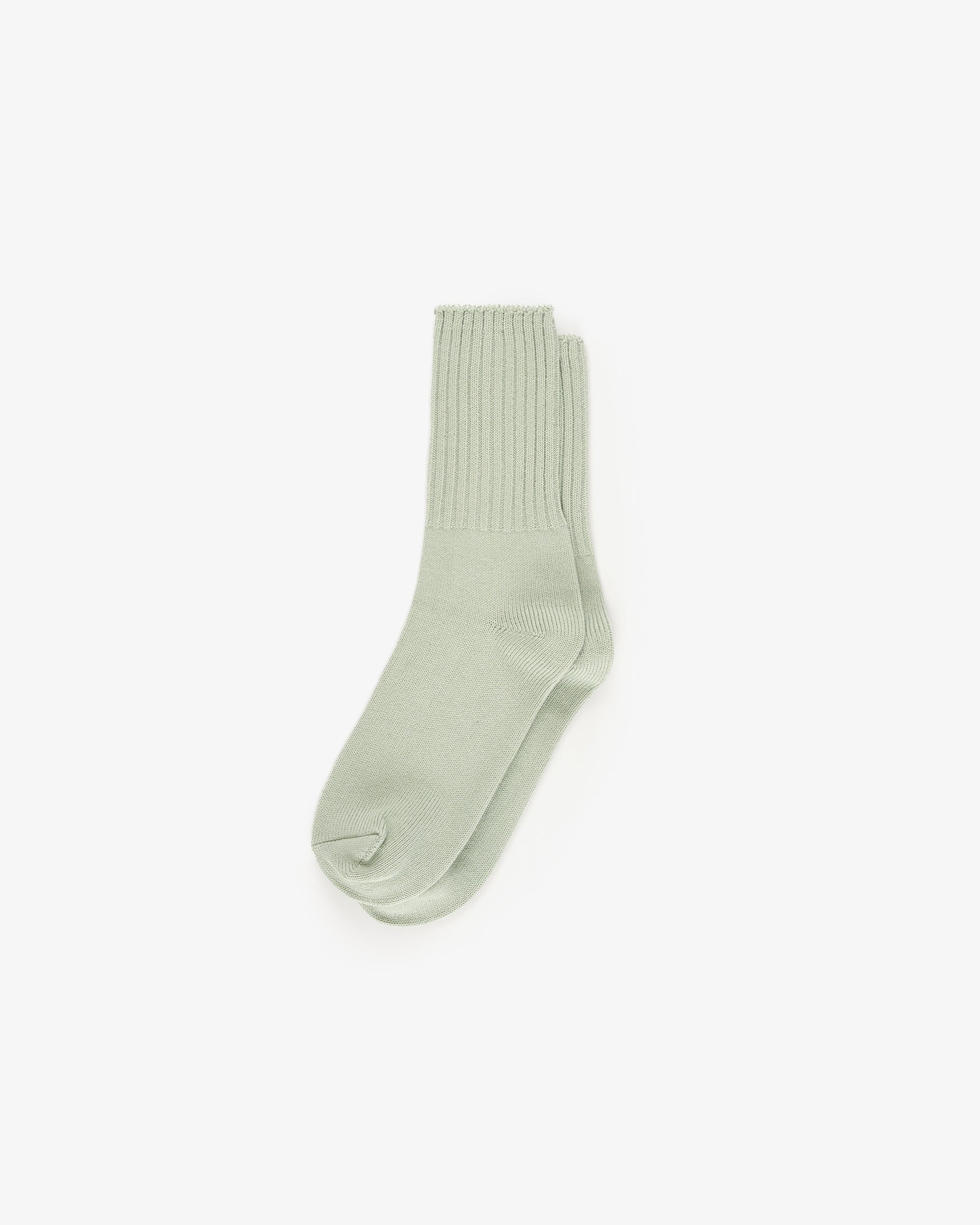 Basic Rib Socks / Light Green