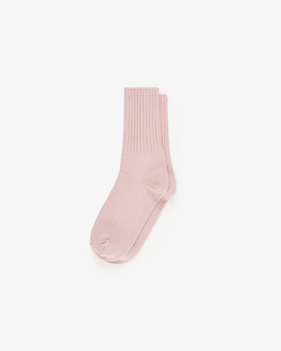 Basic Rib Socks / Pink