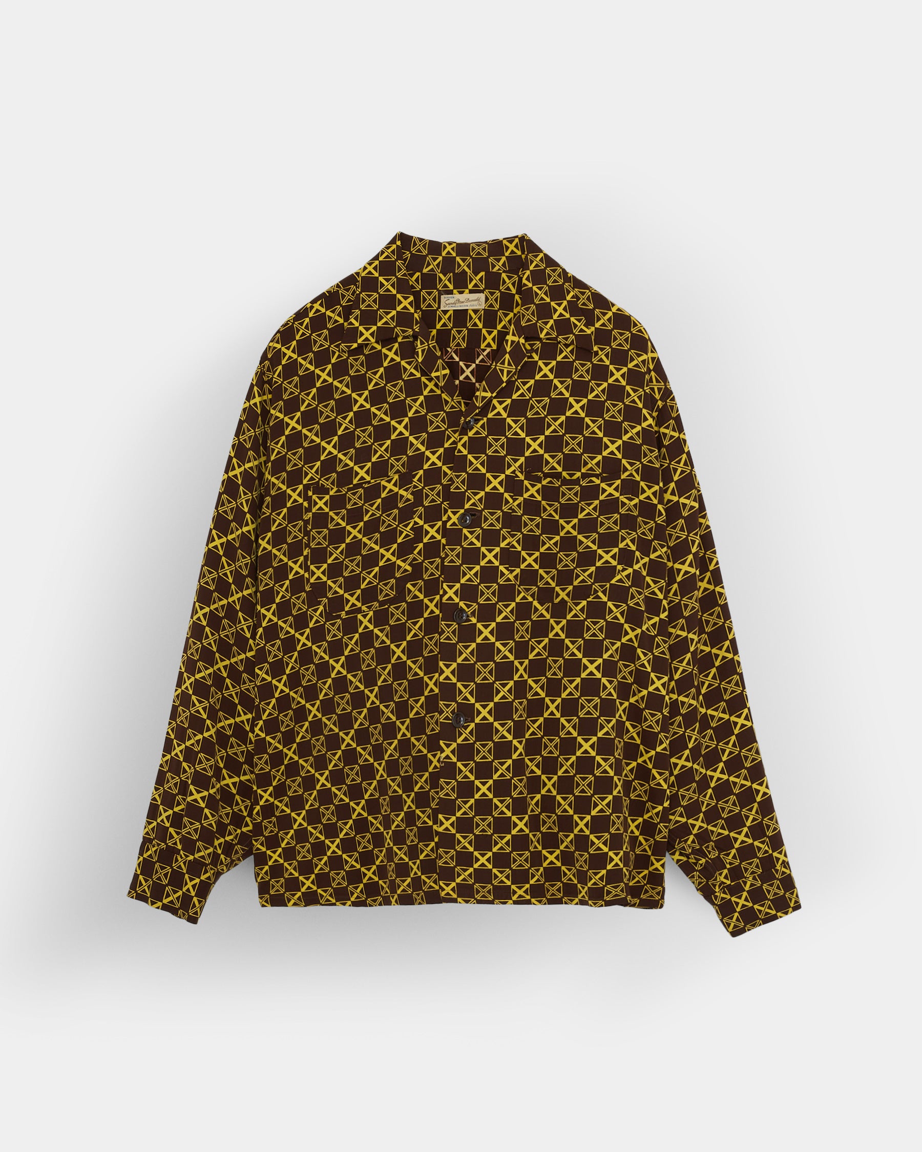 1950-60'S Sandy Mac Donald Rayon Gabardine Shirt