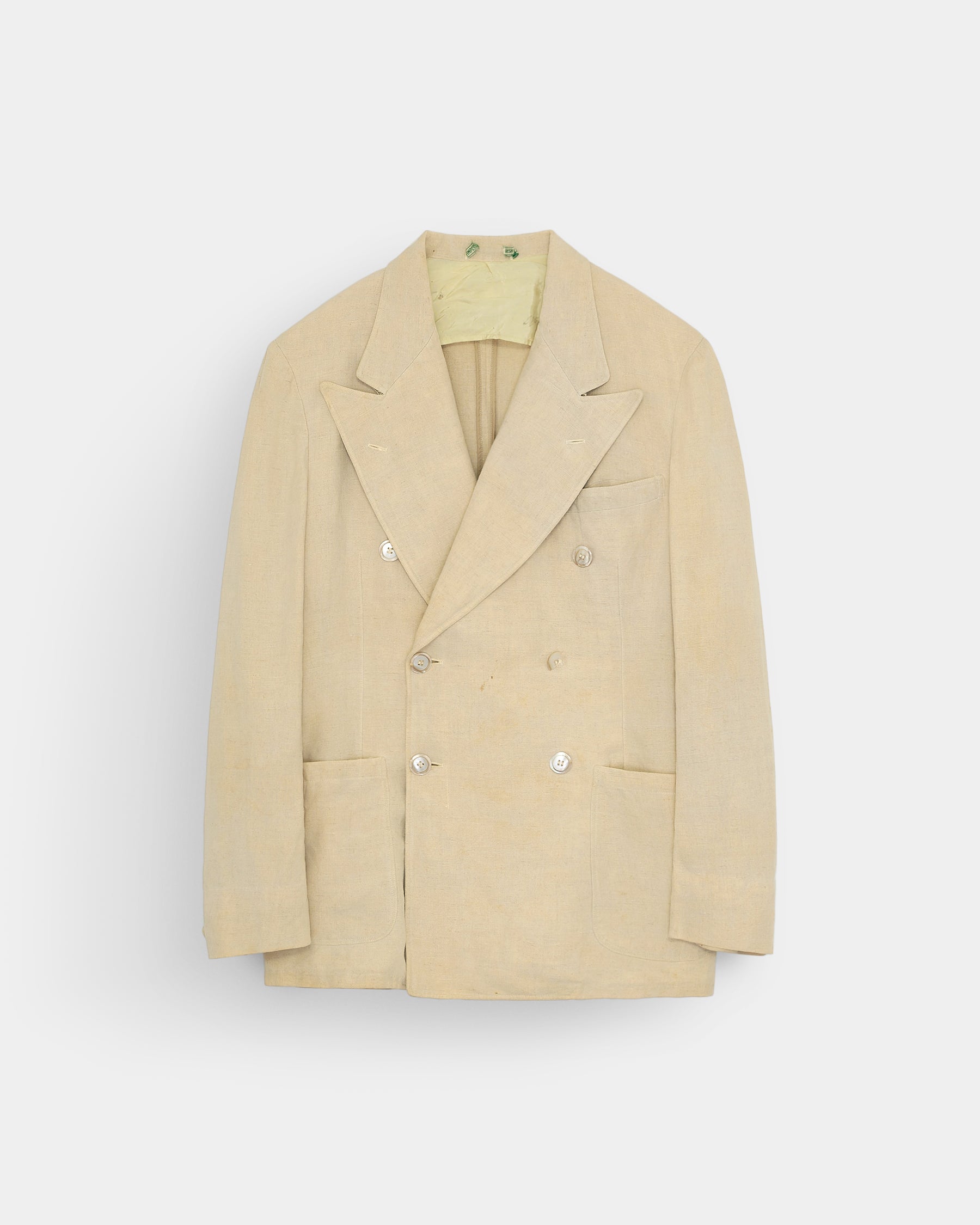 Mark Twain Linen Double Breasted Tailored Jacket