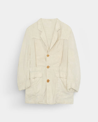 1920-40'S White Linen Norfolk Jacket