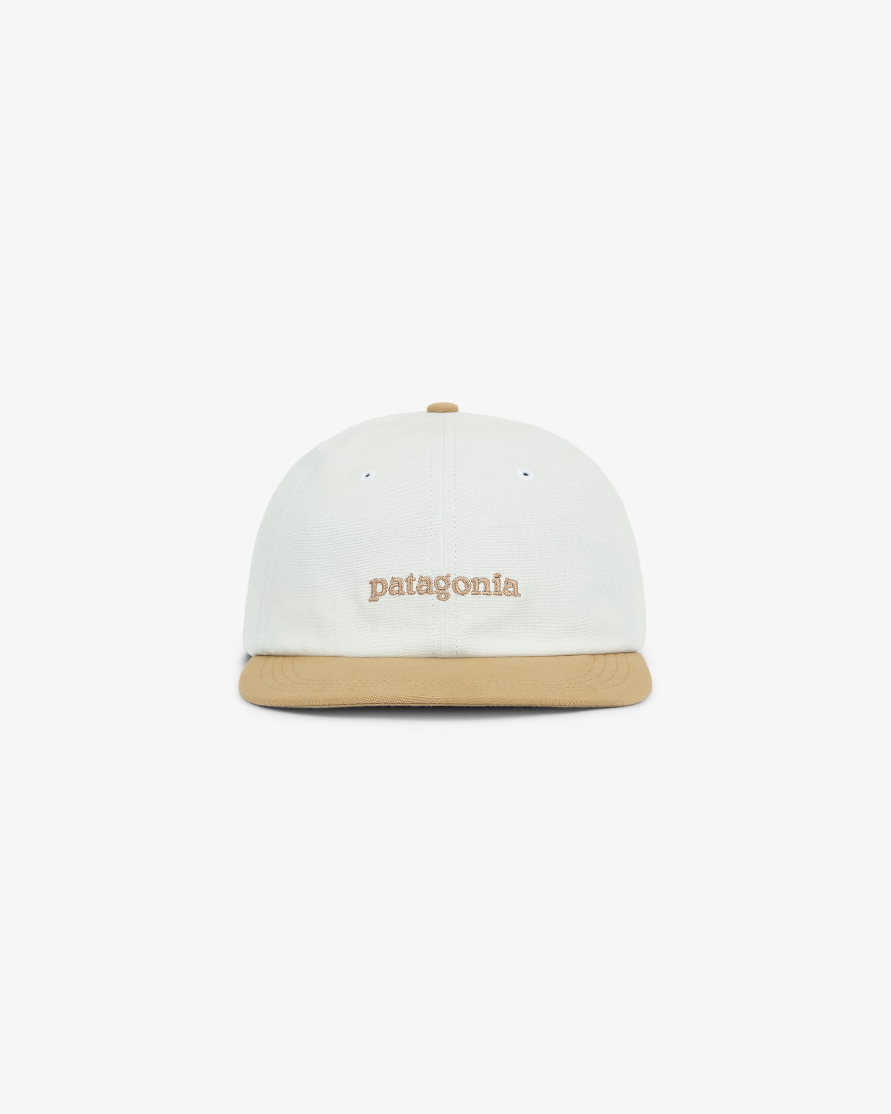 Patagonia Fitz Roy Icon Trad Cap / Text Logo Birch White Grayling Brown
