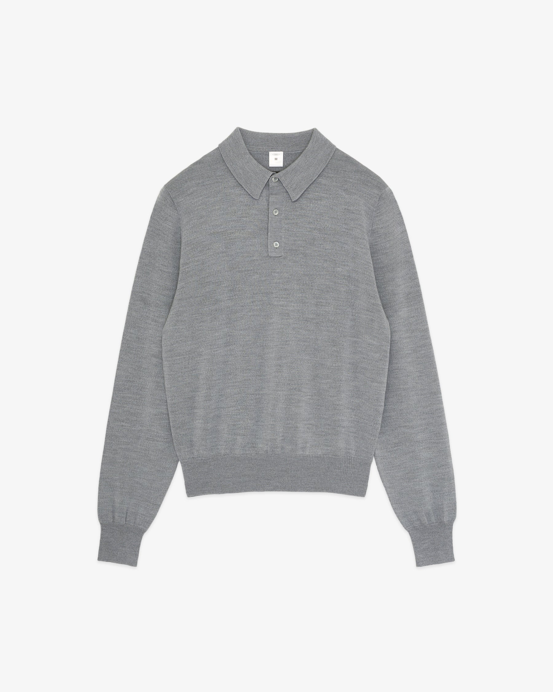 REDE W-G Merino Wool Polo Sweater/ Gray