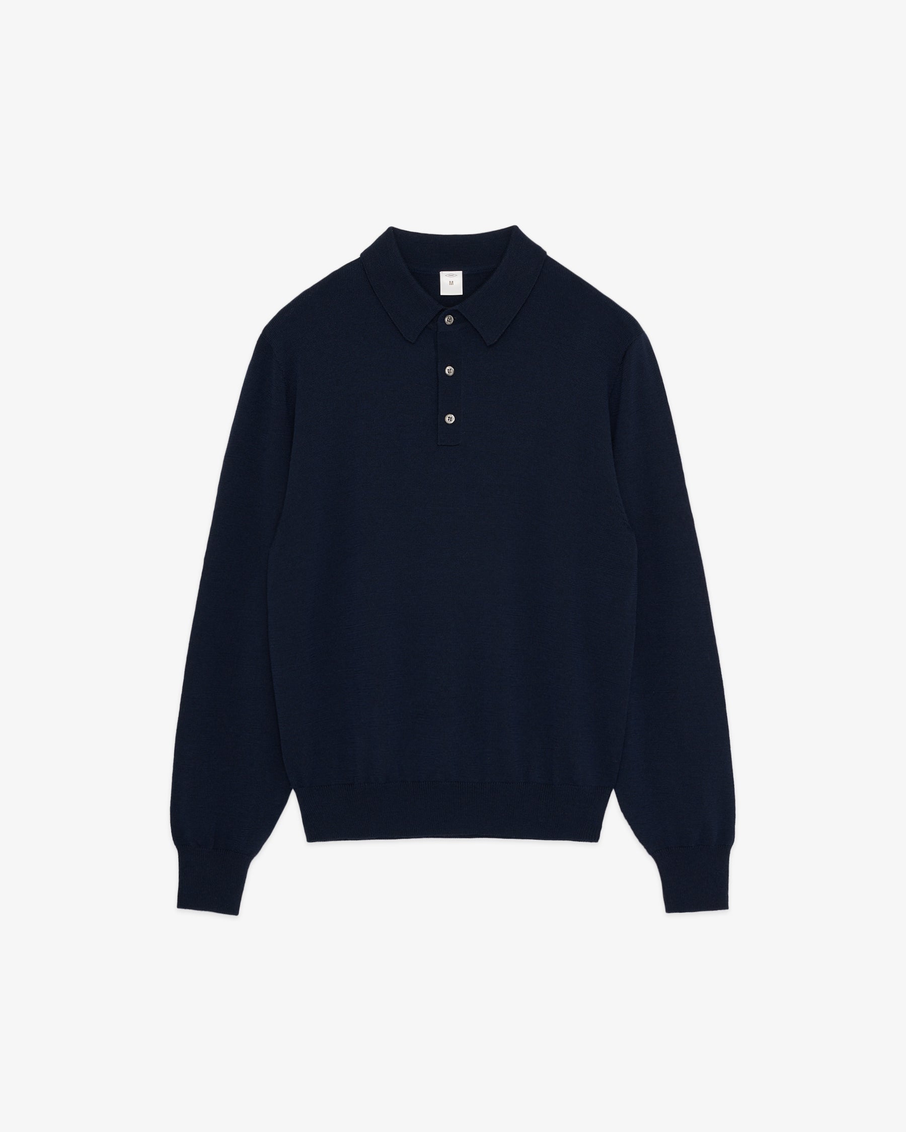REDE W-G Merino Wool Polo Sweater/ Navy