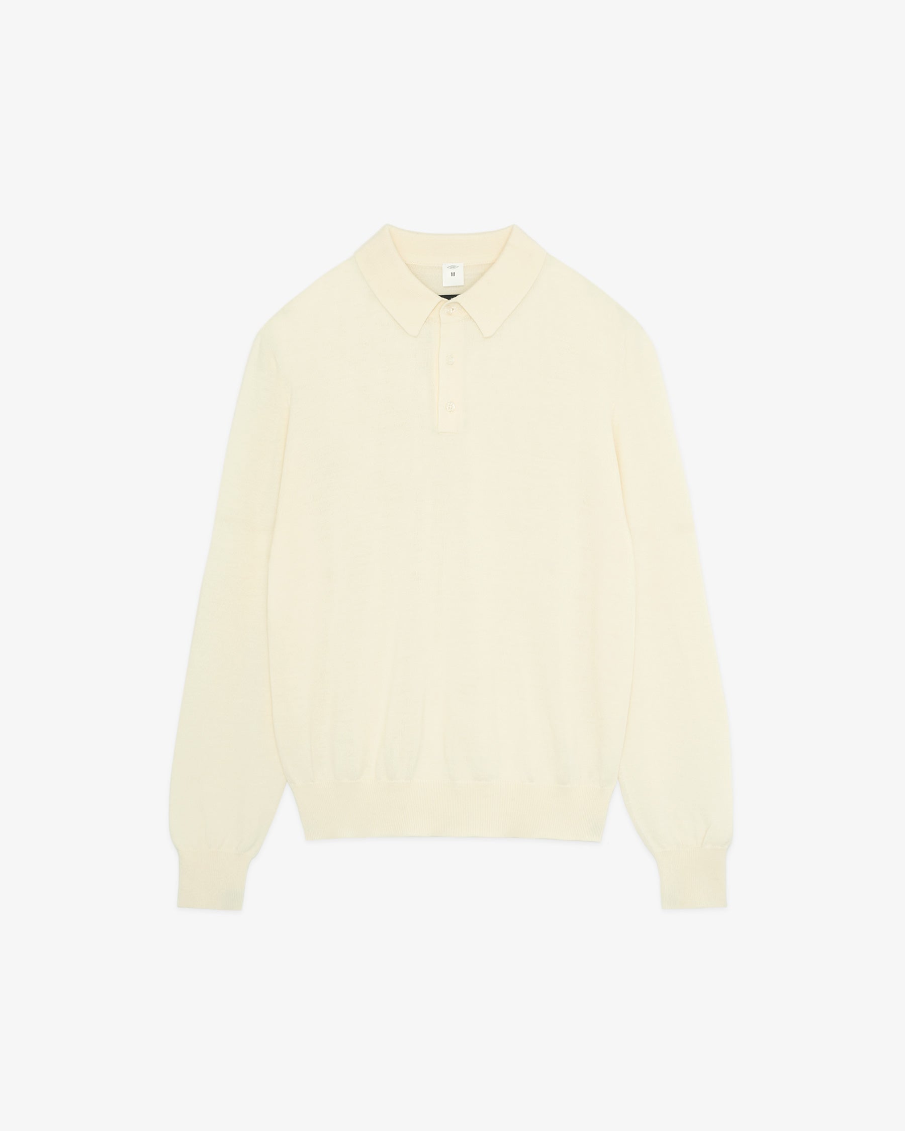 REDE W-G Merino Wool Polo Sweater/ White