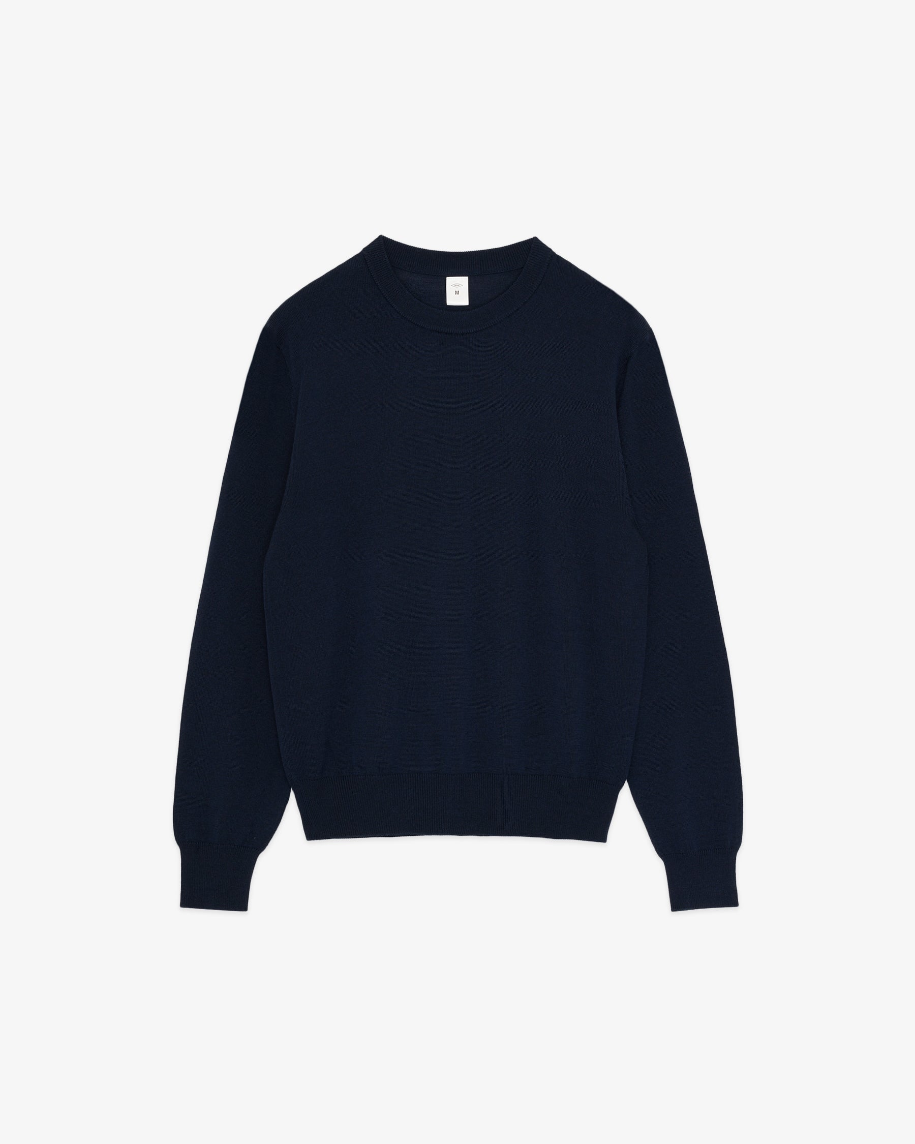 REDE W-G Merino Wool Crew Sweater/ Navy