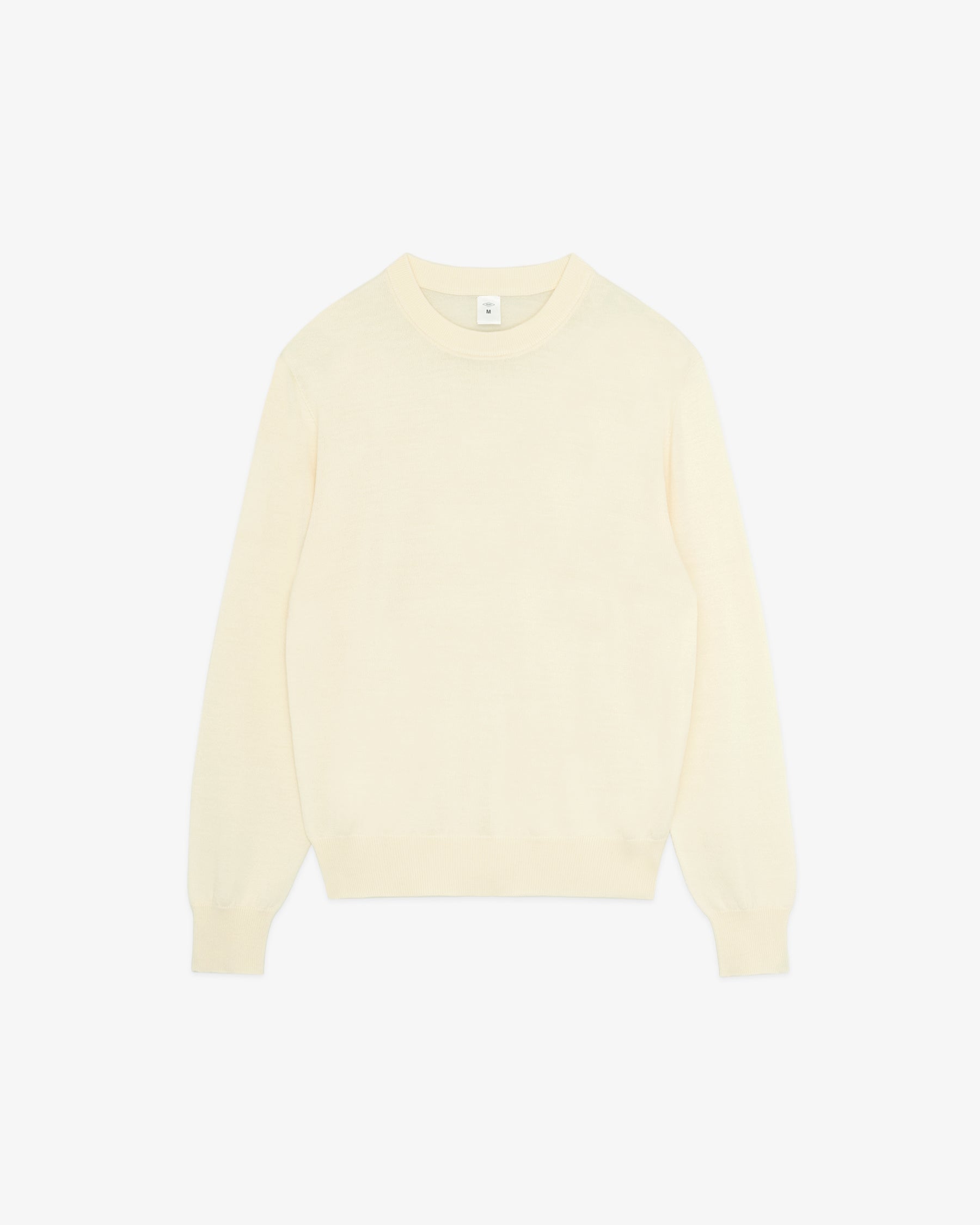 REDE W-G Merino Wool Crew Sweater/ White