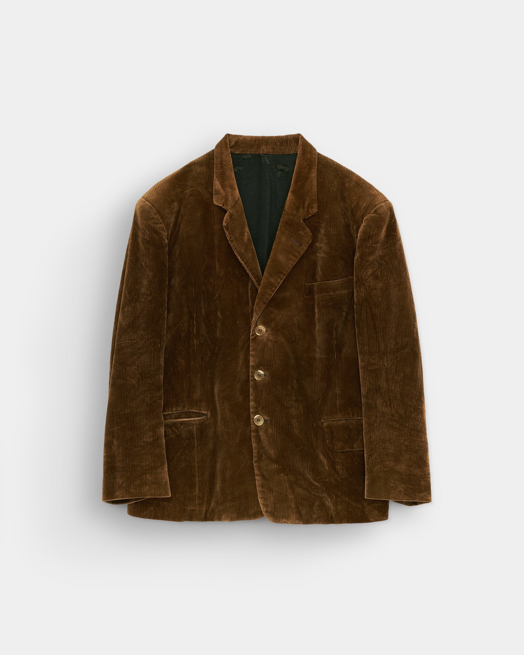 Brown Corduroy Tailored Jacket