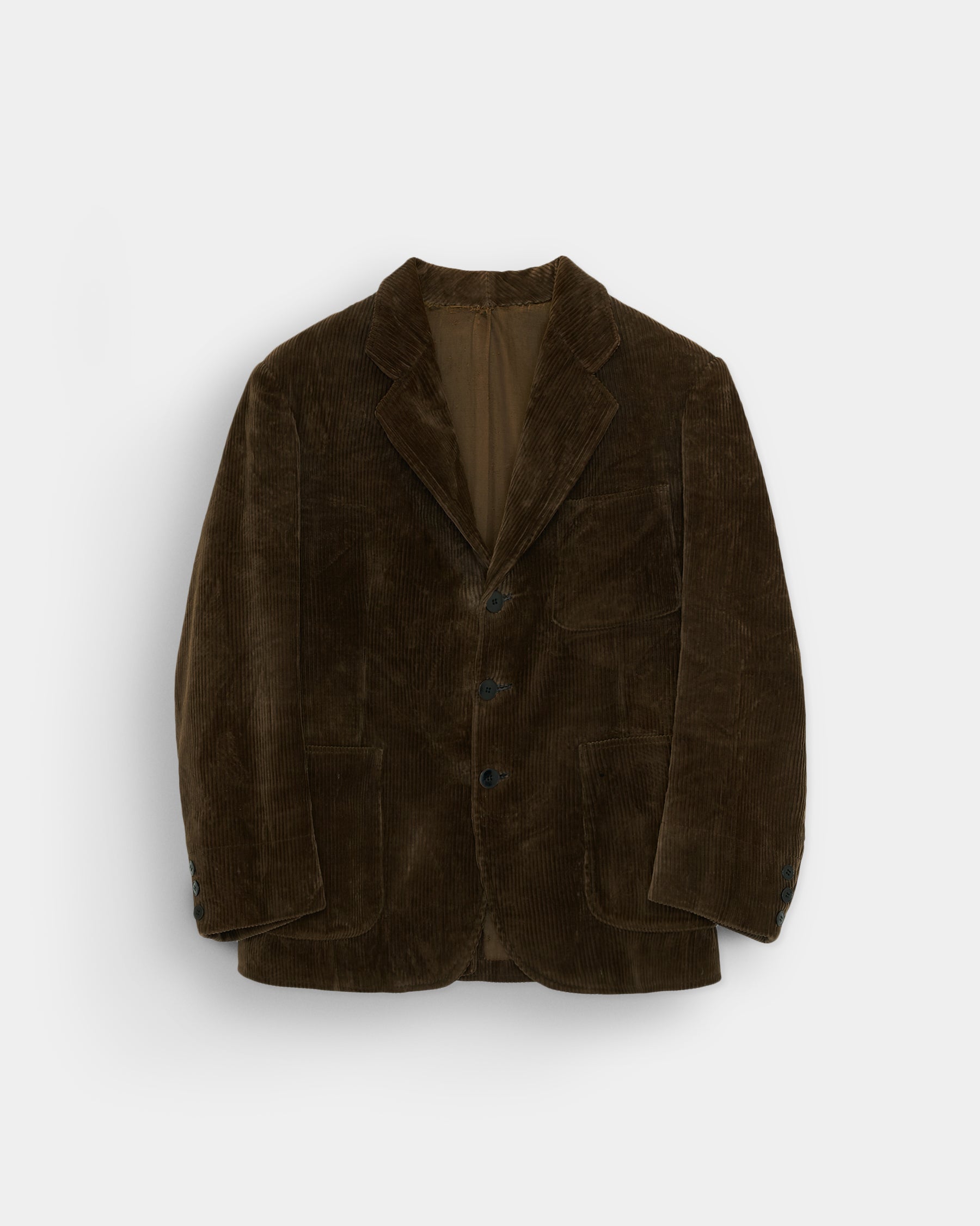 Brown Corduroy Tailored Jacket