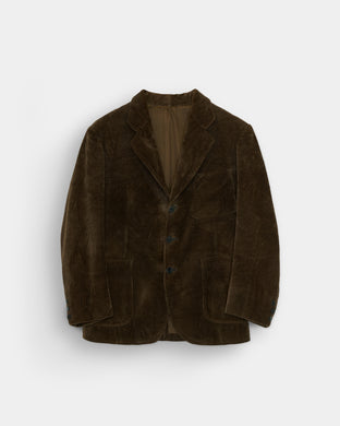 Brown Corduroy Tailored Jacket