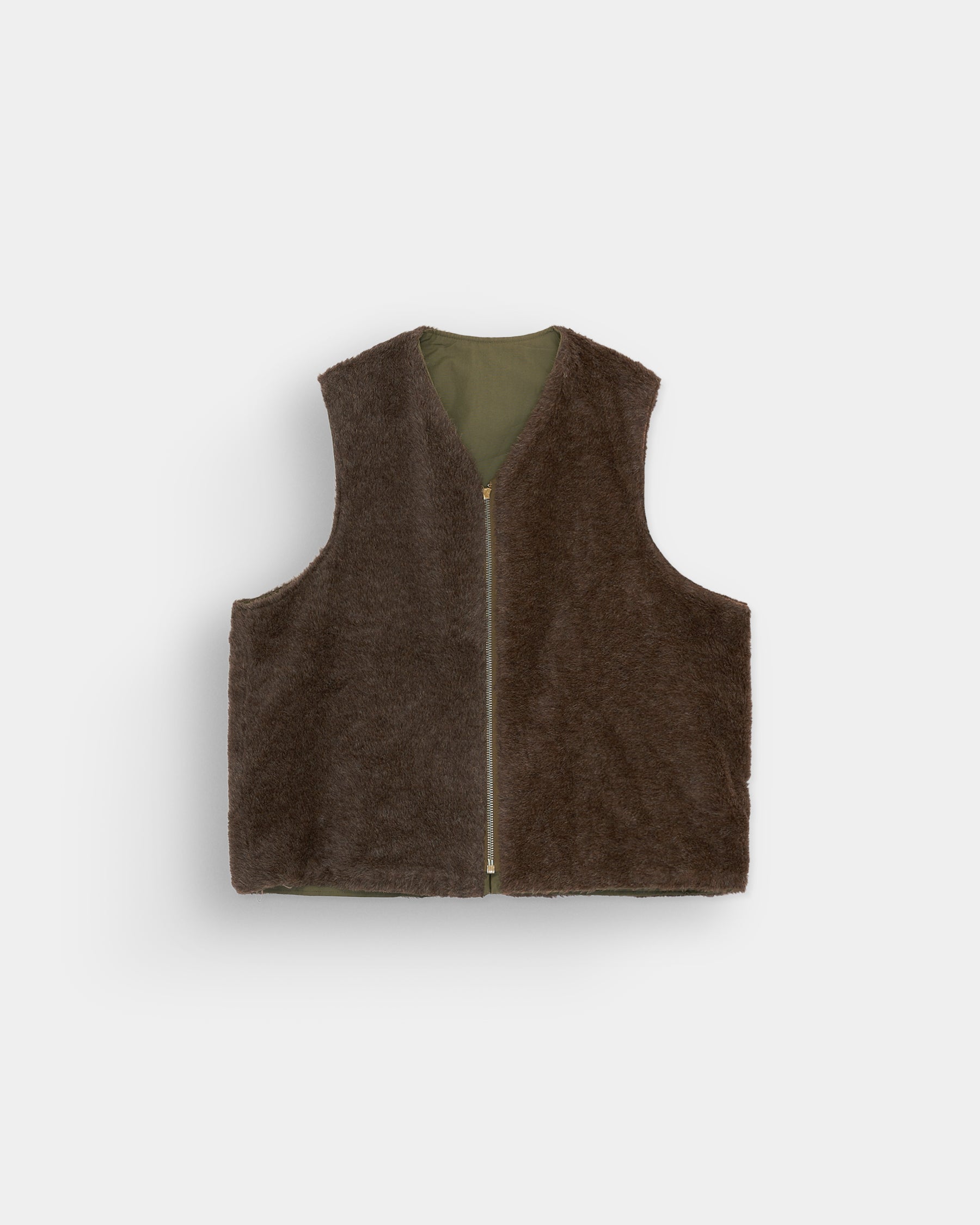 Olive Boa Vest
