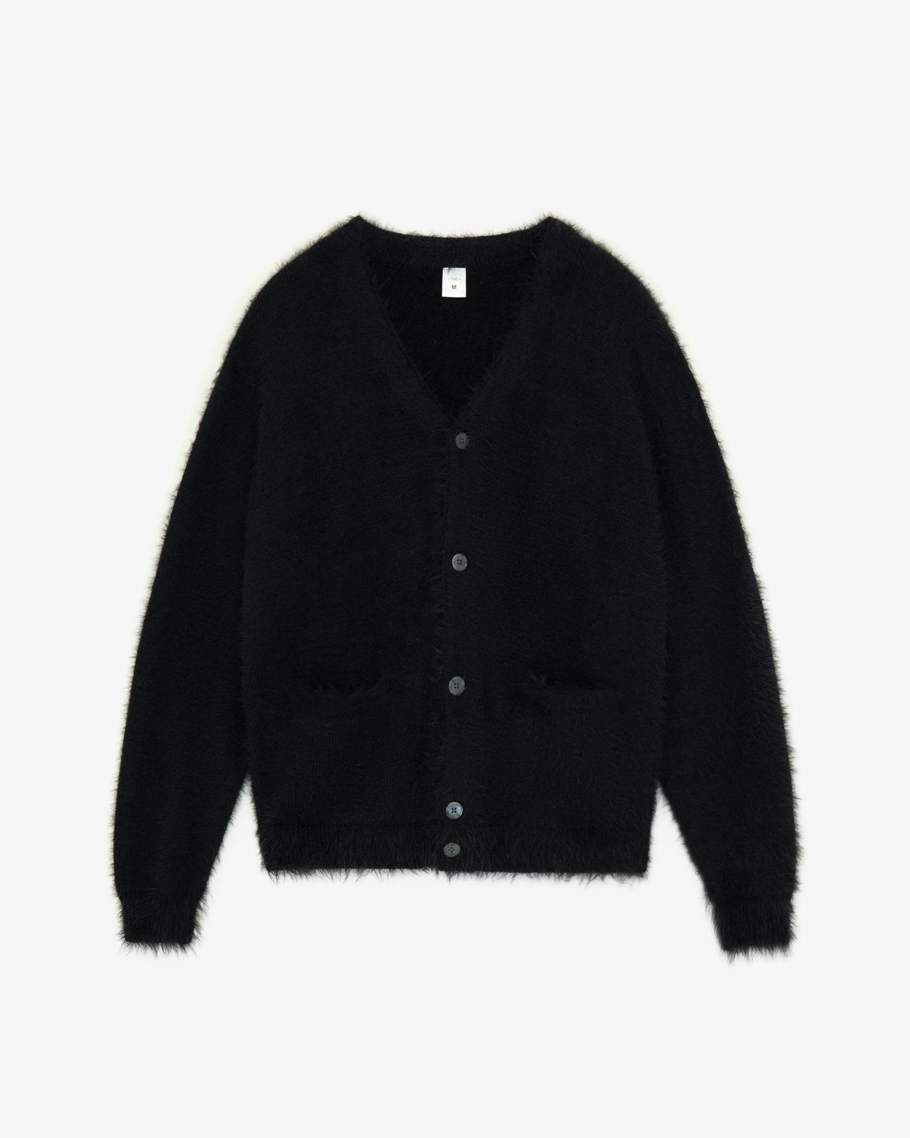 Mohair Cardigan / Black – FRONT 11201