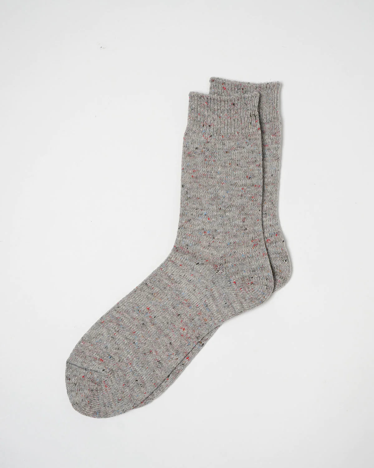 Wool Nep Socks / Light Grey