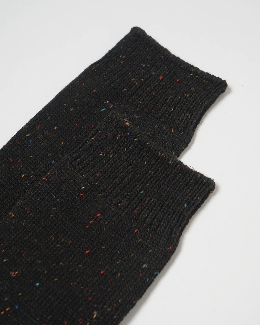 Wool Nep Socks / Black