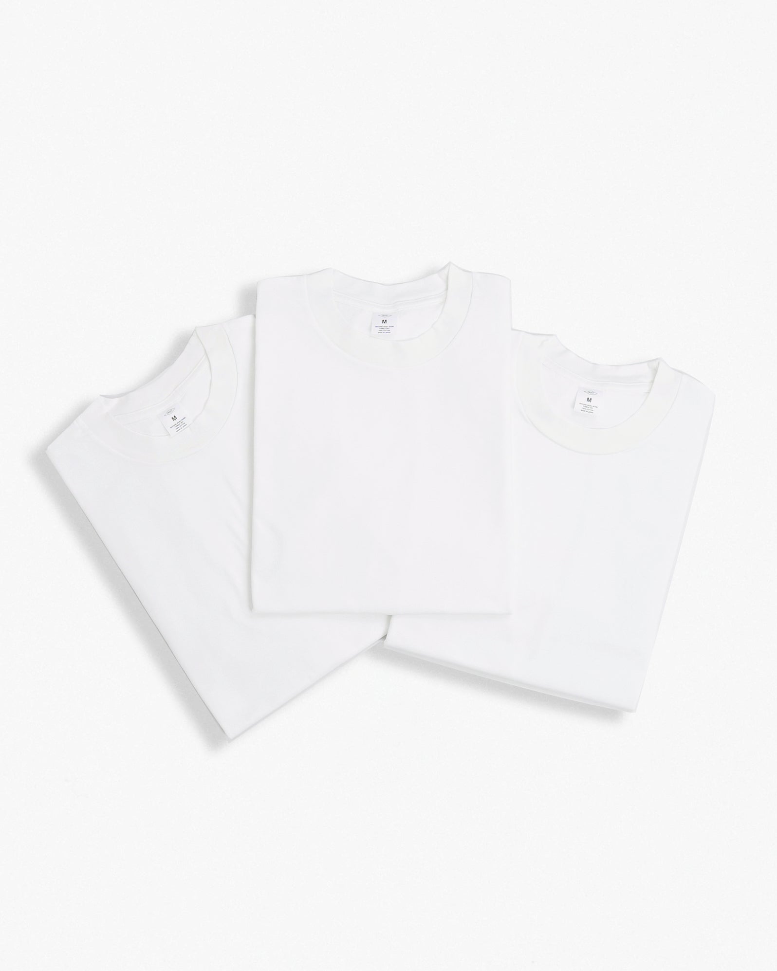 3-Pack Soft Cotton No-Pocket T-shirts White