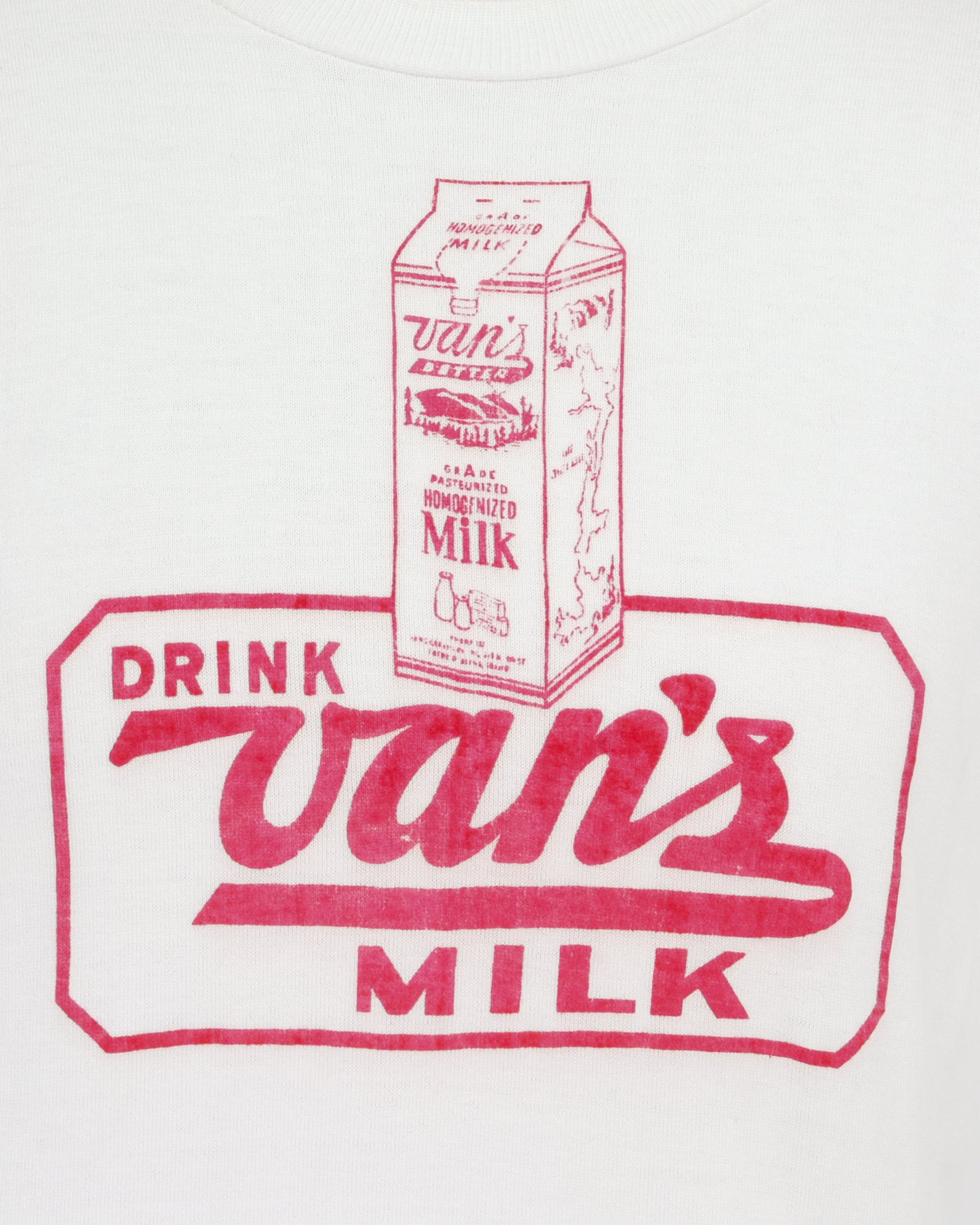 1970〜1980's "VAN'S MILK"  T-SHIRT