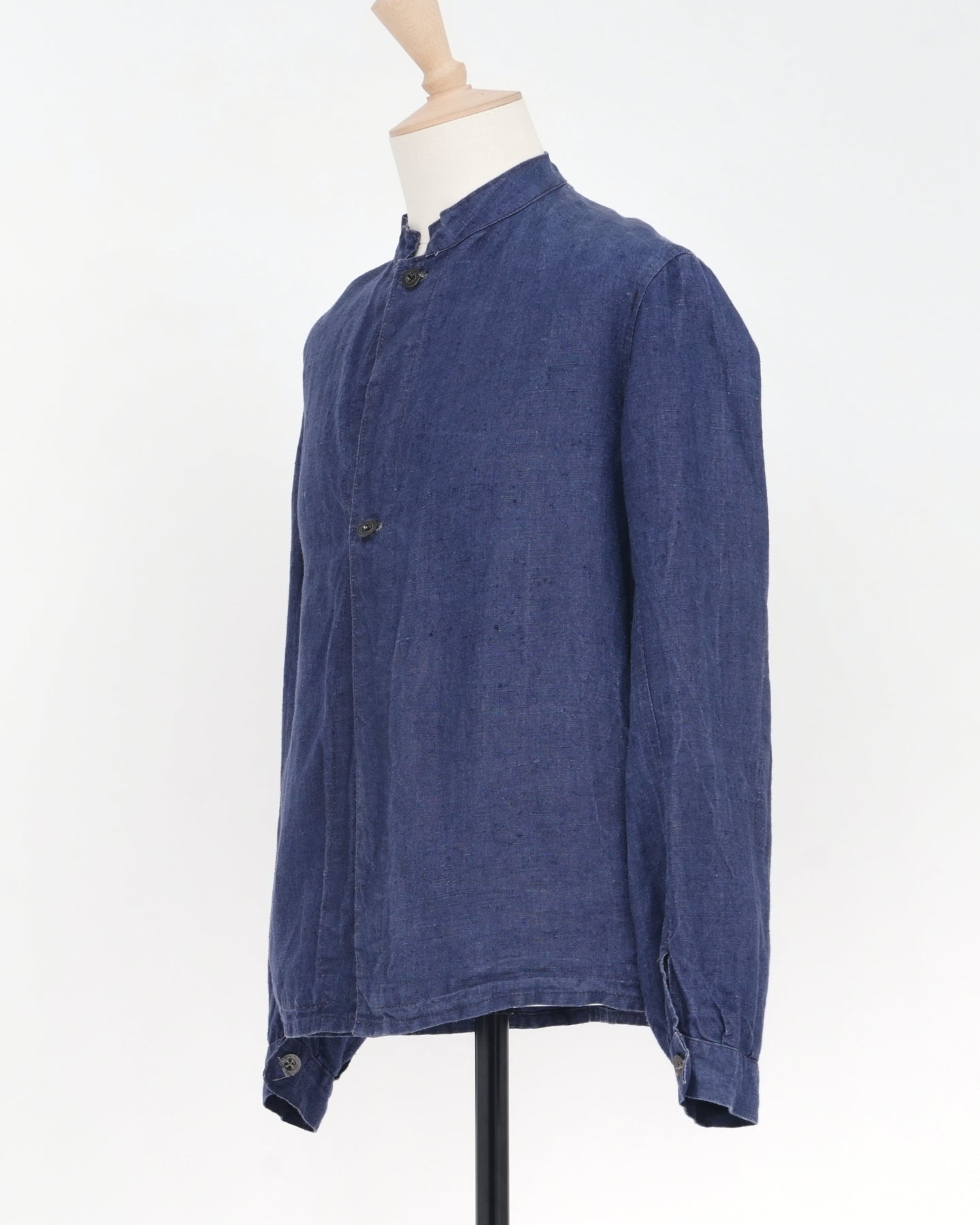 1930-40s Belgium Indigo Linen Work Jacket