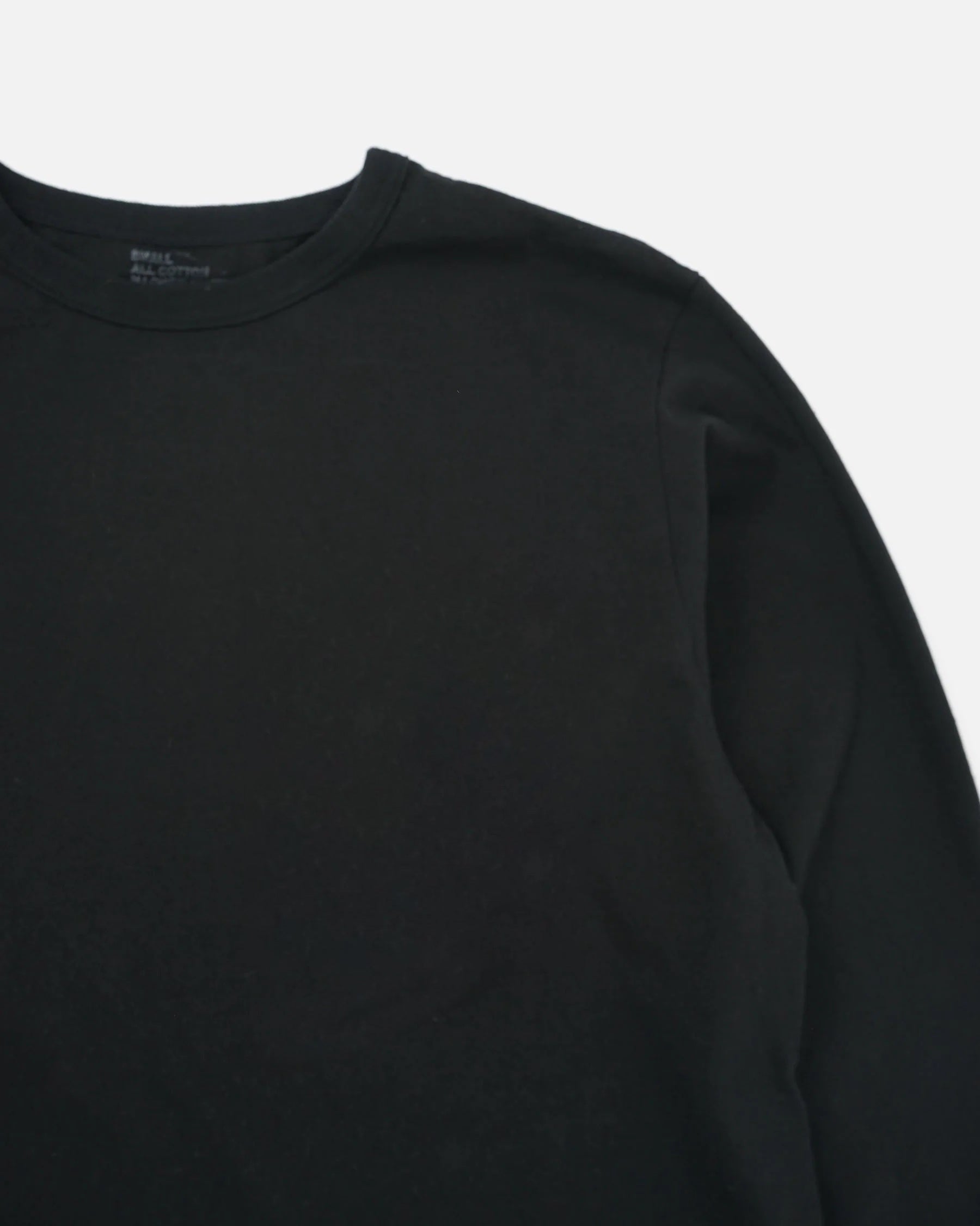 Heavy-weight Long Sleeve T-shirts Black