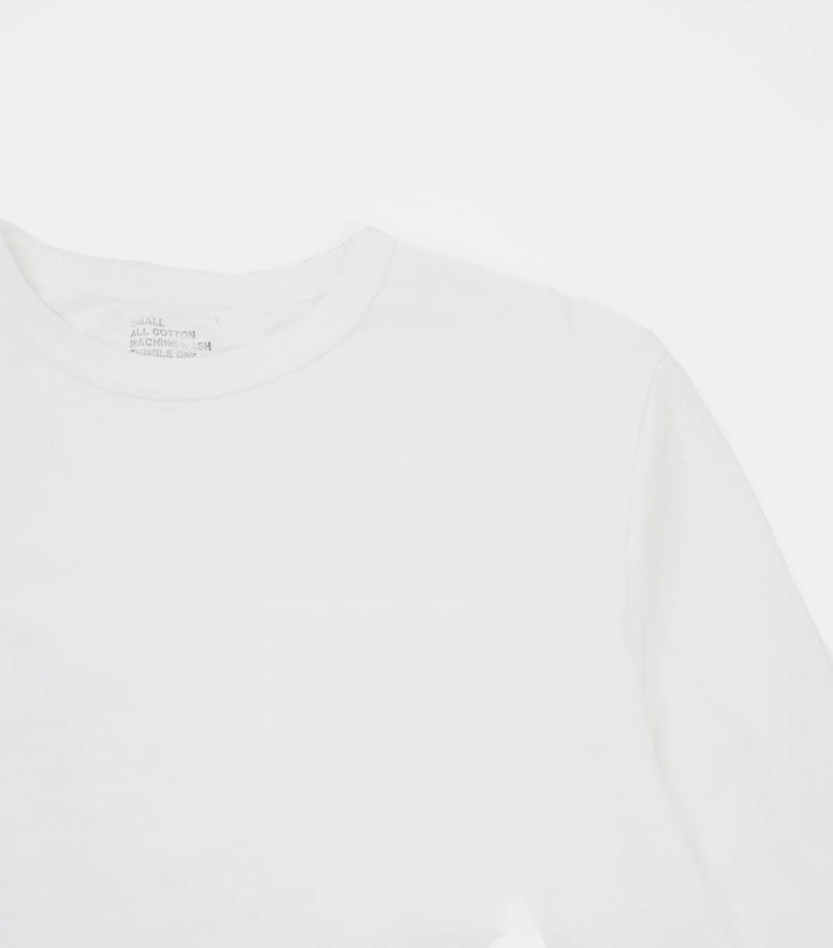 Heavy-weight Long Sleeve T-shirts White