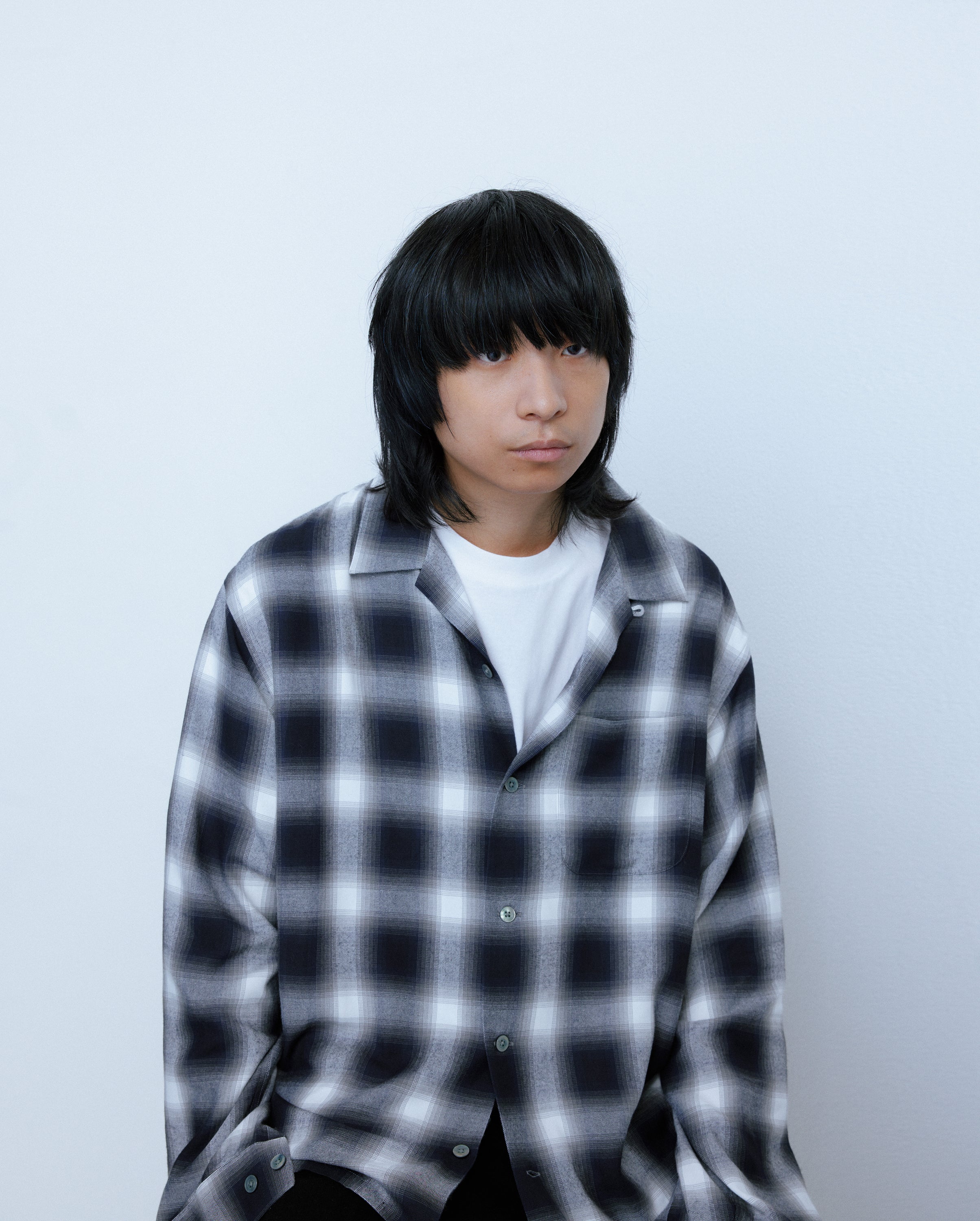 FRONT 11201】オリジナルOmbre Check Shirt-