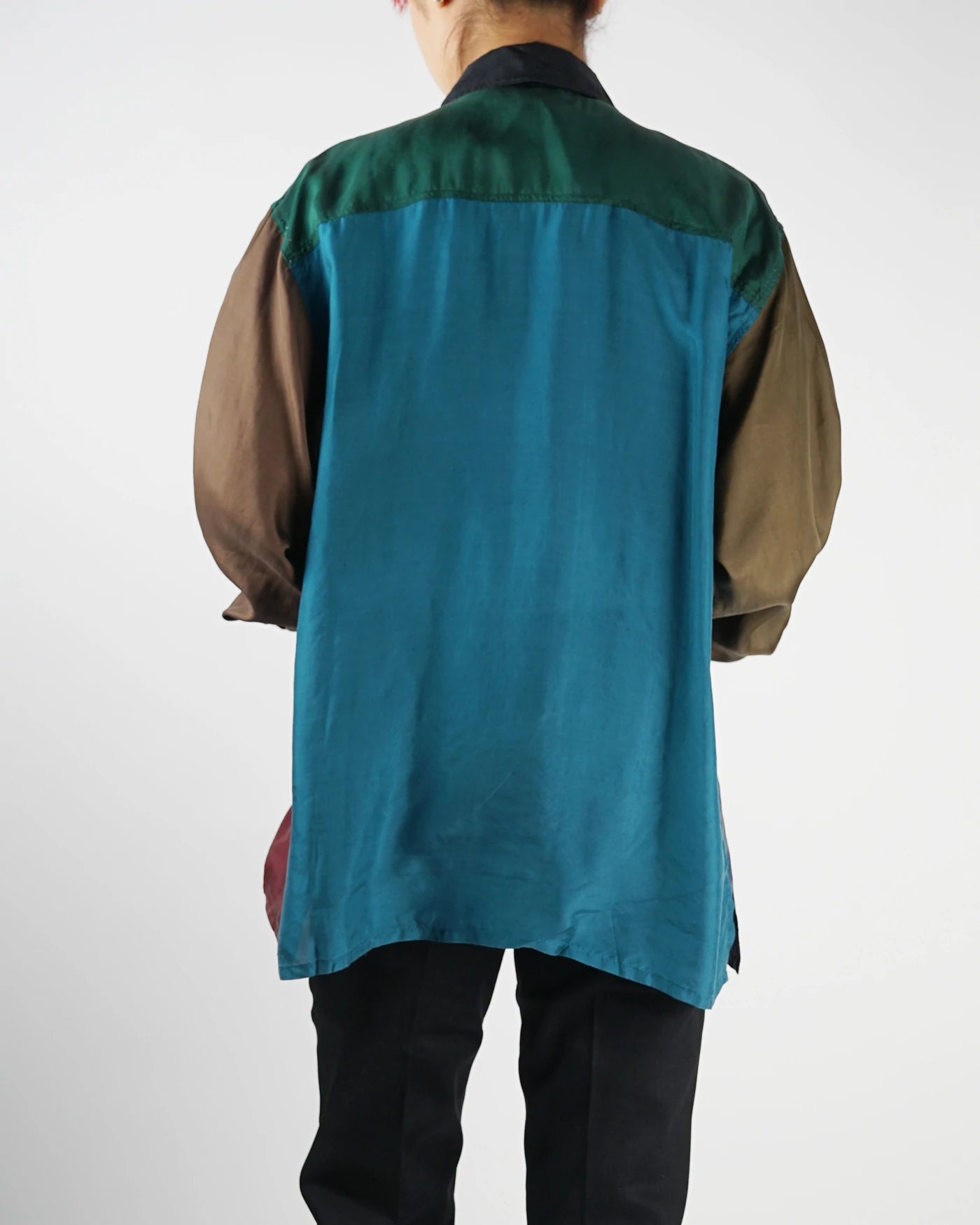 Silk Shirts Long Sleeve Patterned