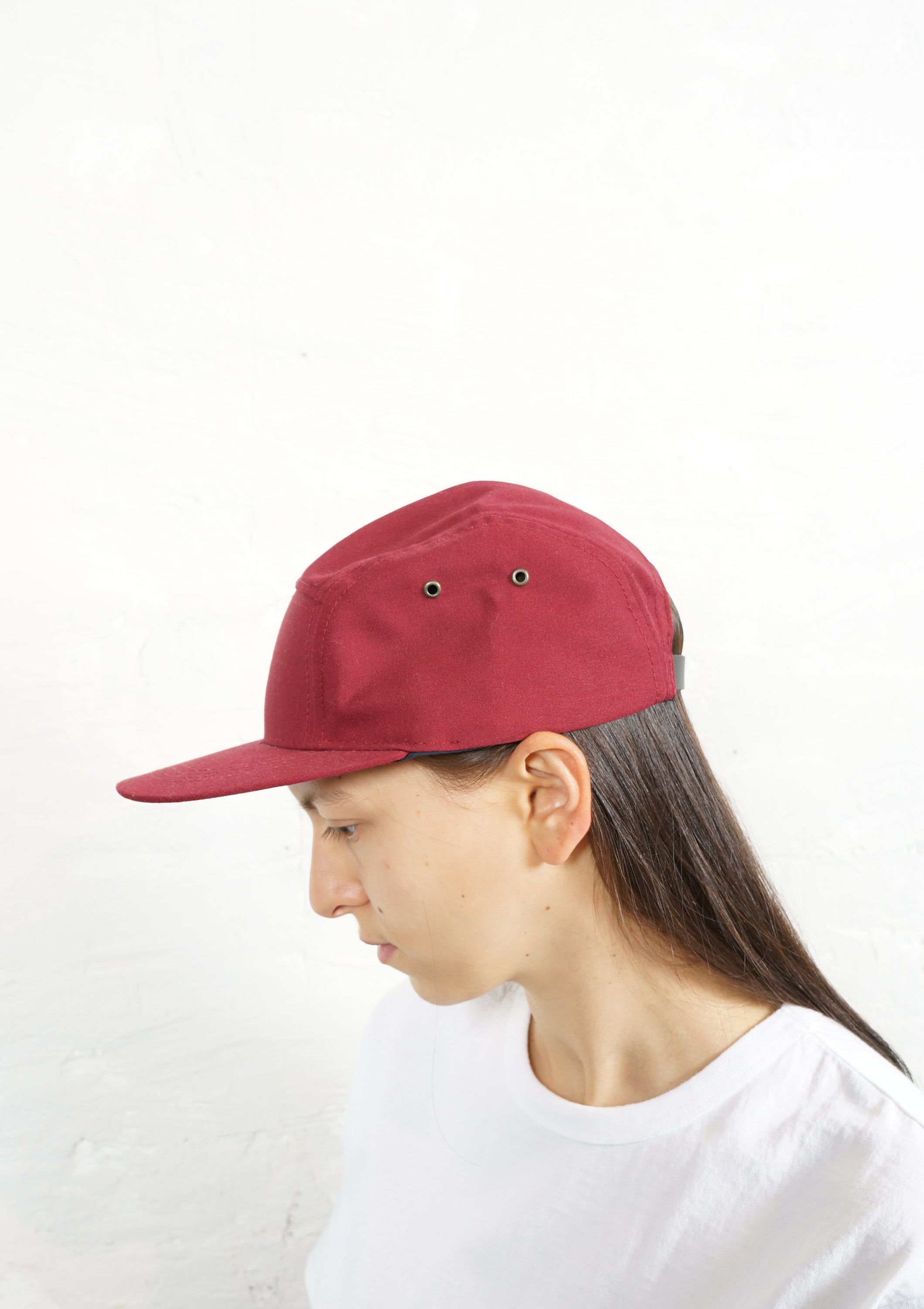 5-Panel Cap Made in USA Burgundy