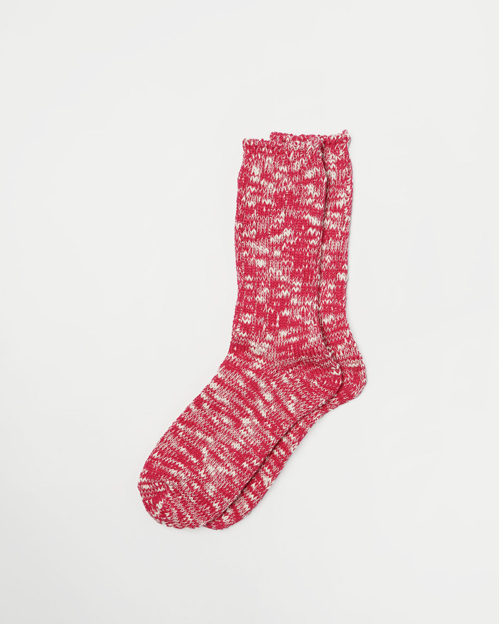 Slub Rib Socks / Pink