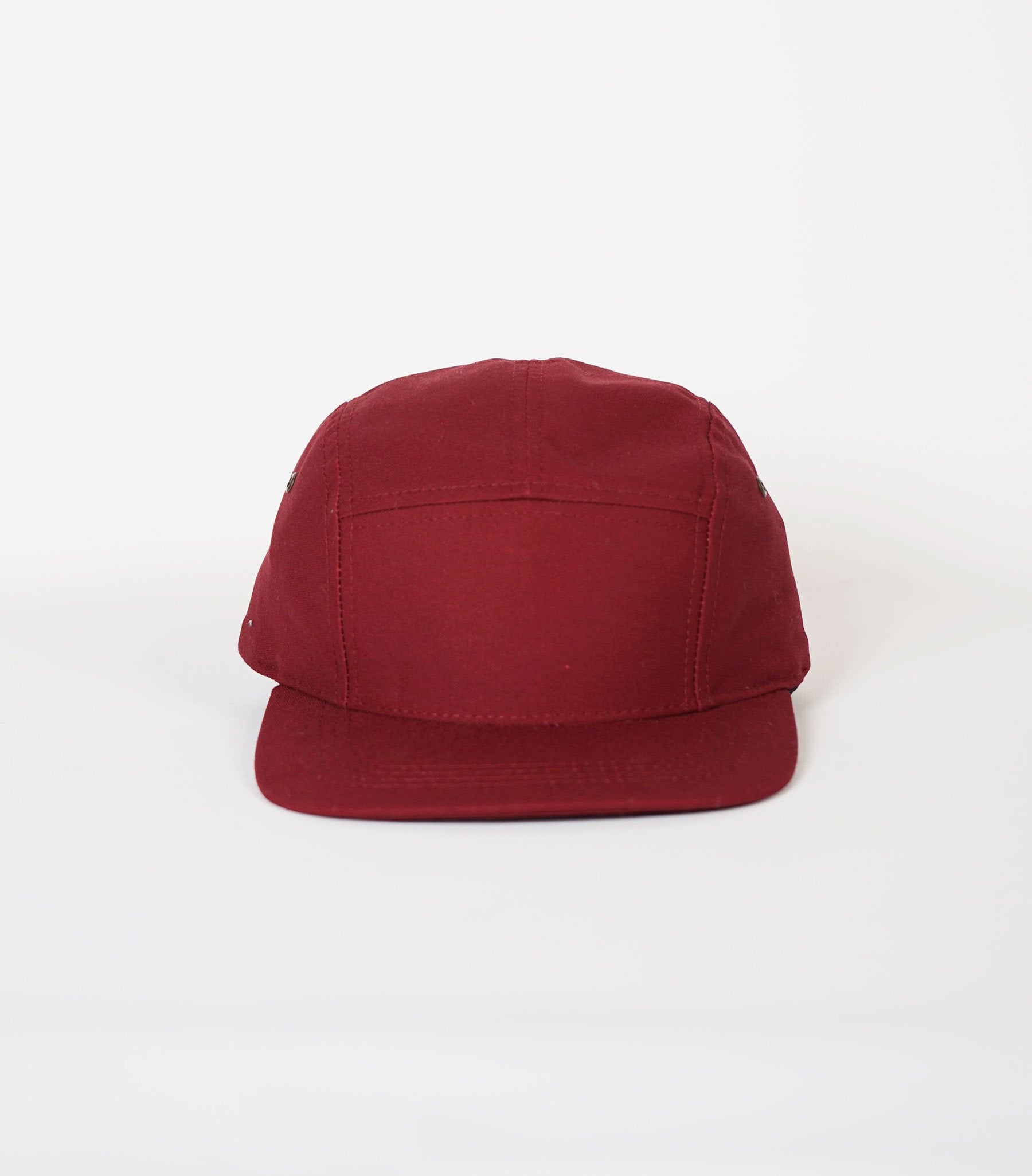 5-Panel Cap Made in USA Burgundy – FRONT 11201